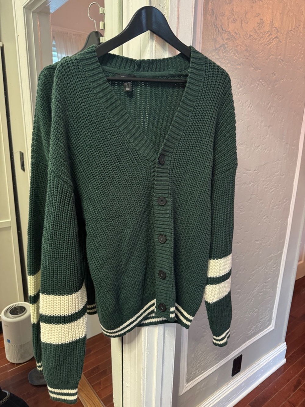 New Look Men's Dark Green Knit Sweater